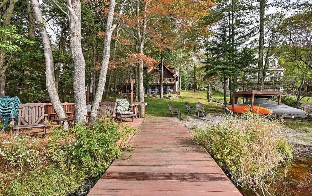 Lakefront Cabin Pvt Beach And Dock - Sunset Marina Arrowhead Lake Екстериор снимка